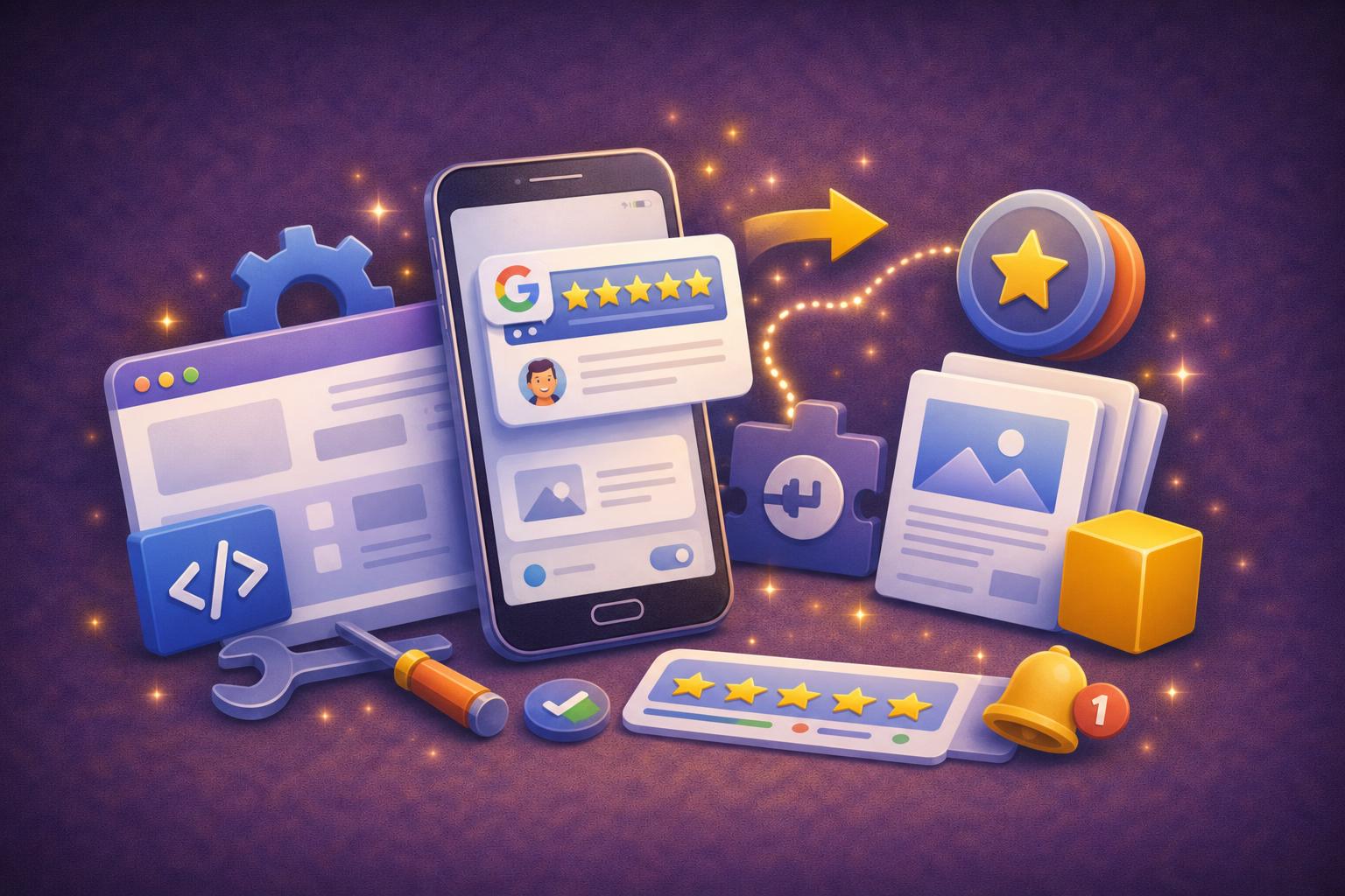 Featured image for: Google Bewertungen auf der Website einbinden: Schritt-für-Schritt-Anleitung