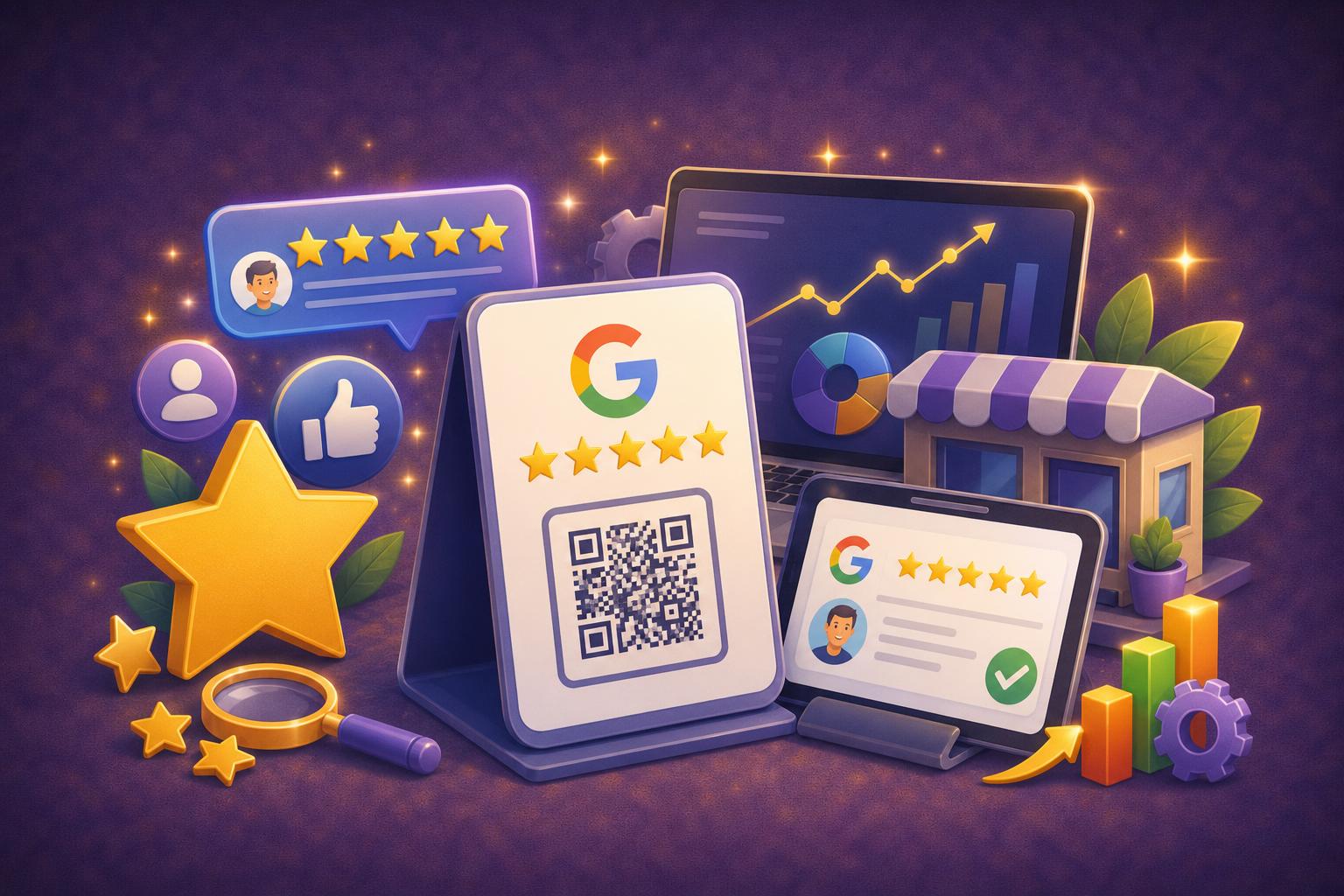 Featured image for: Google Bewertungen Aufsteller: Die besten Lösungen für Ihr Geschäft