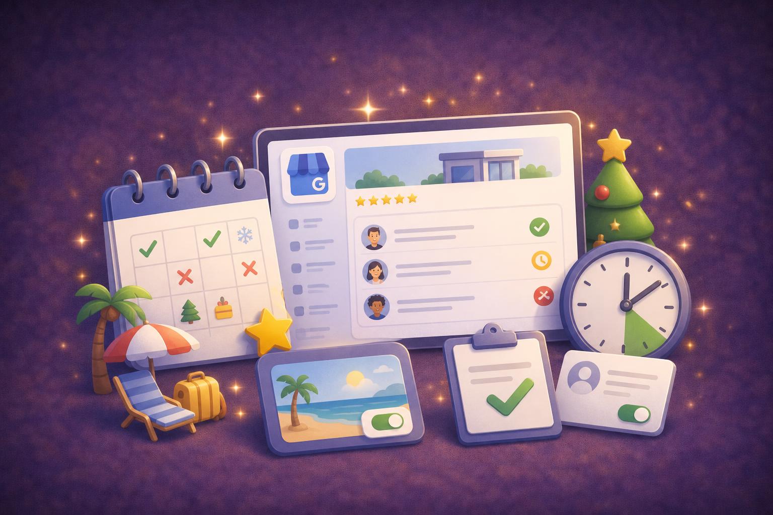 Featured image for: Google Unternehmensprofil Urlaub eintragen: Öffnungszeiten, Feiertage und Abwesenheiten richtig verwalten