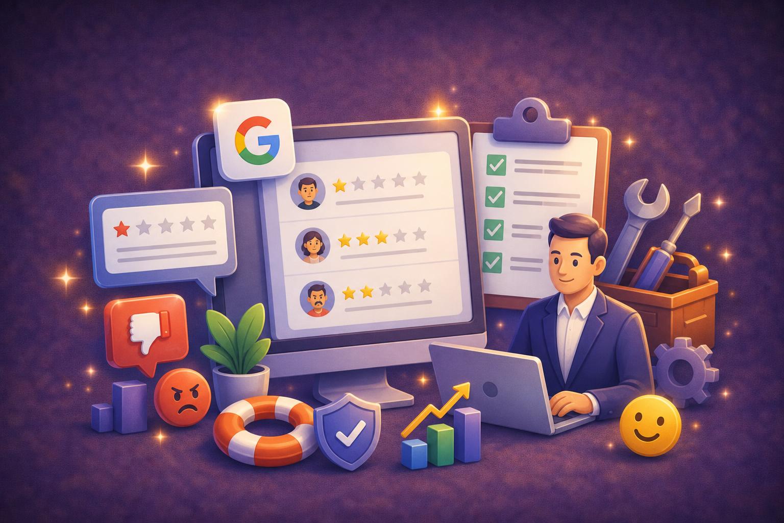 Featured image for: Schlechte Google Bewertungen: So gehen Sie professionell damit um